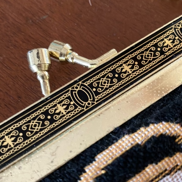 Cottagecore Needlepoint Vintage Purse 80s 90s Boho Floral Y2K - Picture 8 of 14